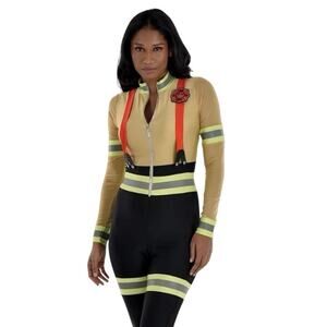 Amscan Women's Firefighter Costume Set - Comfortable Fit, Perfect for Halloween